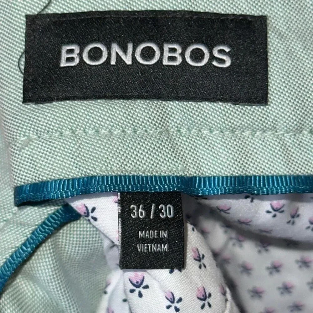 Bonobos Mens Khaki Straight Tailored Fit Chino Pants